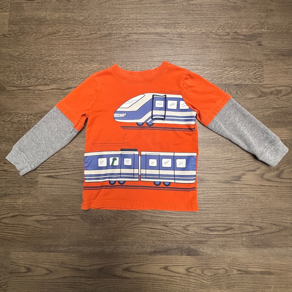 Carter's Set of four 3T Constructionx2, “Little Brother” and Dino Train LSS. - Picture 7 of 13